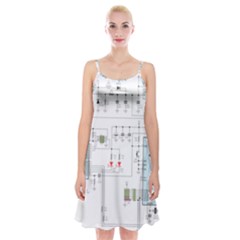 Circuits-electronics-atmel Spaghetti Strap Velvet Dress by Jancukart