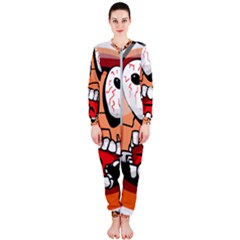 Brain Cartoon Animation Onepiece Jumpsuit (ladies) by Jancukart