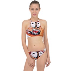 Brain Cartoon Animation Racer Front Bikini Set by Jancukart