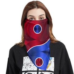Yin Yang Eastern Asian Philosophy Face Covering Bandana (triangle) by Jancukart