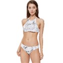 Astronaut-moon-space-astronomy Banded Triangle Bikini Set View1