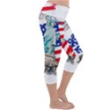 Statue Of Liberty Independence Day Poster Art Lightweight Velour Capri Yoga Leggings View3