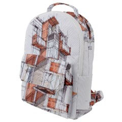 Rag-flats-onion-flats-llc-architecture-drawing Graffiti-architecture Flap Pocket Backpack (small) by Jancukart