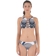 Skull-underwater-diving-skeleton-diving-head Perfectly Cut Out Bikini Set by Jancukart