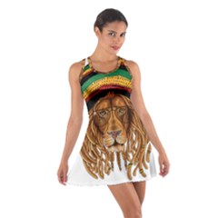 Lion Rastafari Cotton Racerback Dress by Jancukart