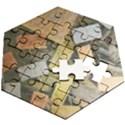 All that glitters is gold  Wooden Puzzle Hexagon View2