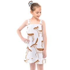 Cute Animal Deer Kids  Overall Dress by artworkshop