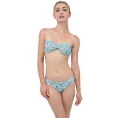 Seamless Foliage Classic Bandeau Bikini Set by artworkshop