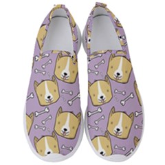Corgi Pattern Men s Slip On Sneakers by Sudhe