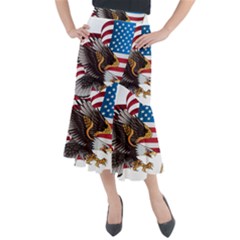 American-eagle- Clip-art Midi Mermaid Skirt by Jancukart