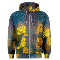 Raindrops Water Men s Zipper Hoodie by artworkshop