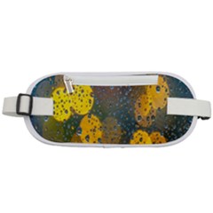 Raindrops Water Rounded Waist Pouch by artworkshop