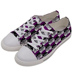 Hackers Town Void Mantis Hexagon Asexual Ace Pride Flag Women s Low Top Canvas Sneakers by WetdryvacsLair