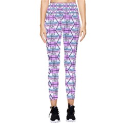 Hackers Town Void Mantis Hexagon Bigender Pride Flag Pocket Leggings  by WetdryvacsLair