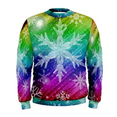 Christmas-snowflake-background Men s Sweatshirt by Jancukart