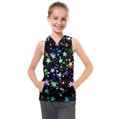 Christmas-star-gloss-lights-light Kids  Sleeveless Hoodie by Jancukart