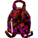 Squares Motif Geometric Pattern Travel Backpacks View2