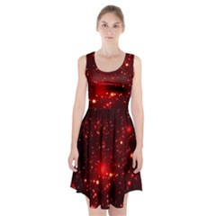 Firework-star-light-design Racerback Midi Dress by Jancukart