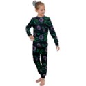 Folk flowers print Floral pattern Ethnic art Kids  Long Sleeve Set  View1