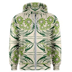 Folk Flowers Print Floral Pattern Ethnic Art Men s Zipper Hoodie by Eskimos