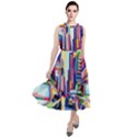 City-street-car-road-architecture Round Neck Boho Dress View1