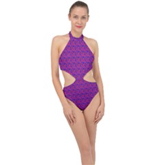 Digitalart Halter Side Cut Swimsuit by Sparkle