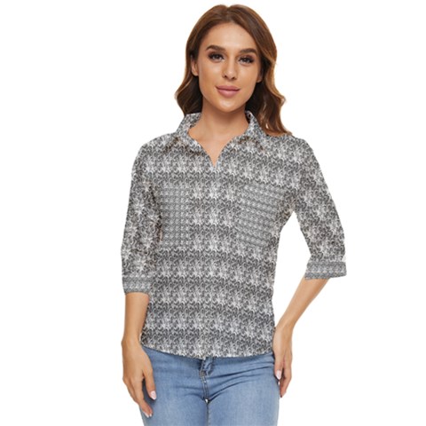 Digitalart Women s Quarter Sleeve Pocket Shirt by Sparkle