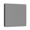 Small Soot Black and White Handpainted Houndstooth Check Watercolor Pattern Mini Canvas 6  x 6  (Stretched) View1