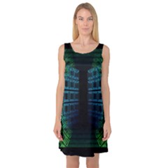 Technology-artificial-intelligence Sleeveless Satin Nightdress by Jancukart