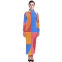 Geometric series  Turtleneck Maxi Dress View1