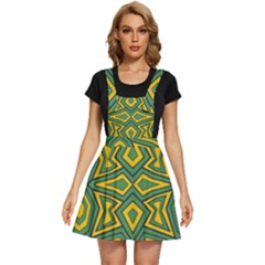 Abstract Pattern Geometric Backgrounds Apron Dress by Eskimos