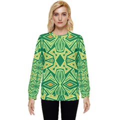 Abstract Pattern Geometric Backgrounds Hidden Pocket Sweatshirt by Eskimos