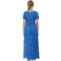 Jeans Blue  High Waist Short Sleeve Maxi Dress View2