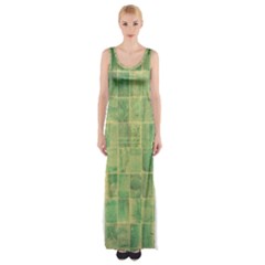 Bathroom Ceramic  Thigh Split Maxi Dress by artworkshop