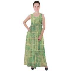 Bathroom Ceramic  Empire Waist Velour Maxi Dress by artworkshop