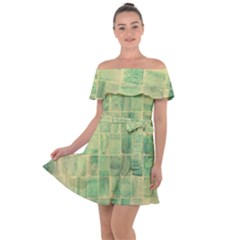 Bathroom Ceramic  Off Shoulder Velour Dress by artworkshop