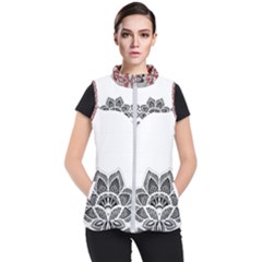 Im Fourth Dimension Black White Women s Puffer Vest by imanmulyana