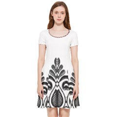 Im Fourth Dimension Black White 5 Inside Out Cap Sleeve Dress by imanmulyana