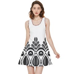 Im Fourth Dimension Black White 5 Inside Out Reversible Sleeveless Dress by imanmulyana