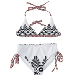 Im Fourth Dimension Black White 5 Kids  Classic Bikini Set by imanmulyana