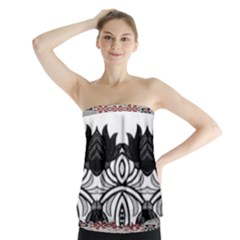 Im Fourth Dimension Black White 6 Strapless Top by imanmulyana