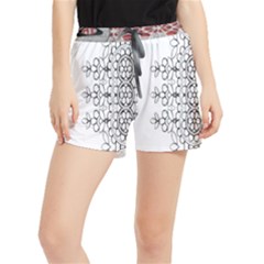 Im Fourth Dimension Black White 7 Women s Runner Shorts by imanmulyana