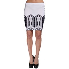 Im Fourth Dimension Black White 8 Bodycon Skirt by imanmulyana