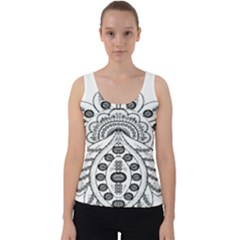 Im Fourth Dimension Black White 9 Velvet Tank Top by imanmulyana