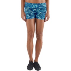 Surface Abstract  Yoga Shorts by artworkshop