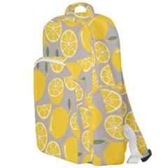 Lemon Pattern Double Compartment Backpack by artworkshop