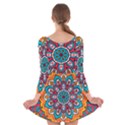 Mandala Spirit Long Sleeve Velvet Skater Dress View2