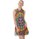 Mandala Spirit Sleeveless Shirt Dress View1