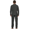 Be Wild Text Motif Pattern Men s Long Sleeve Velvet Pocket Pajamas Set View4