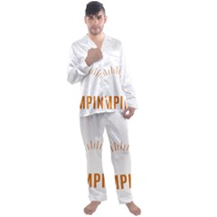 I Love Camping Men s Long Sleeve Satin Pajamas Set by PFashionArt